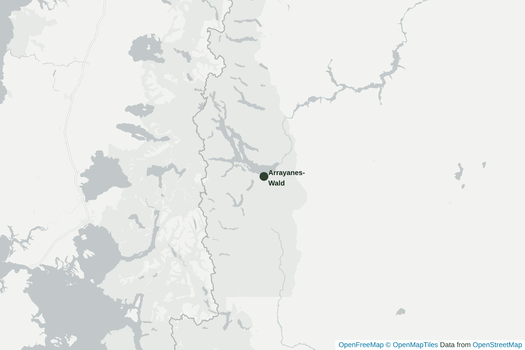 Karte von Bariloche